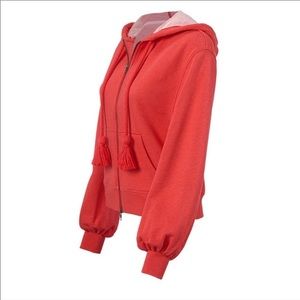 🌸 New without tags. Cabi Deluxe Zipper Hoodie Orange